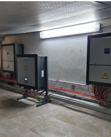 Montaje de Cabinas M.T. en Centro transformación